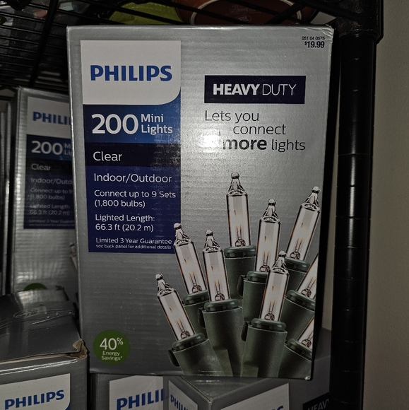 Philips 200 clear heavy duty mini lights - Picture 1 of 1